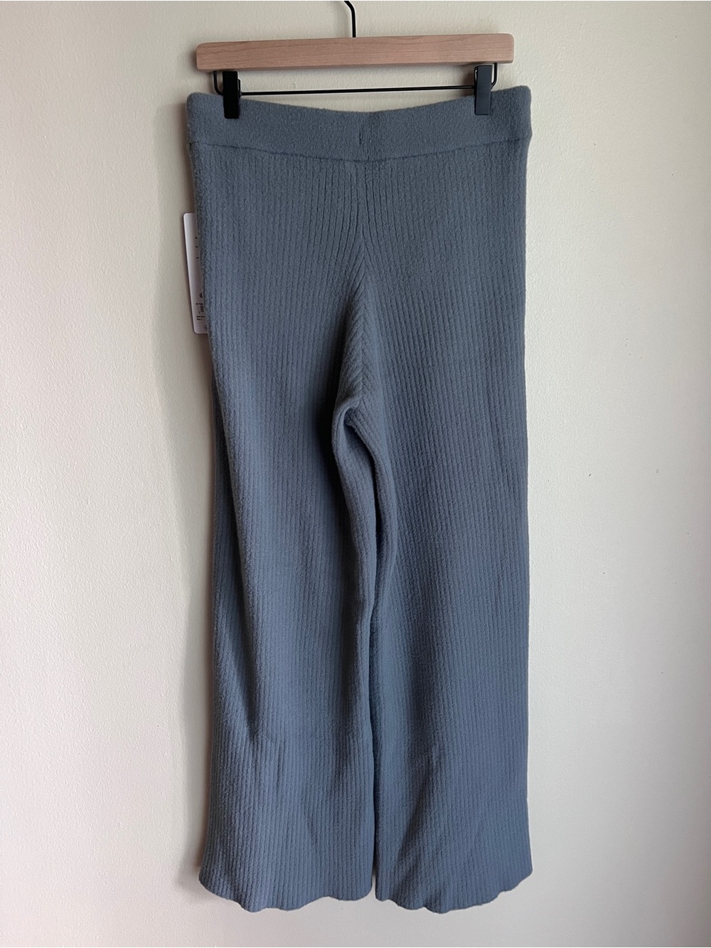 Alo Women’s Snuggle Up Sweater High Waist Wide Leg Pant Steel Grey Size L - Picture 6 of 15
